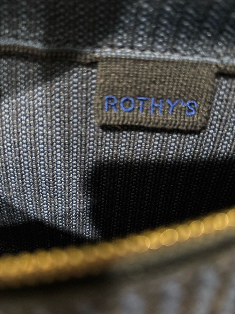 Rothy's Navy and Royal Blue Woven Mini Crossbody Belt Bag - Picture 8 of 9